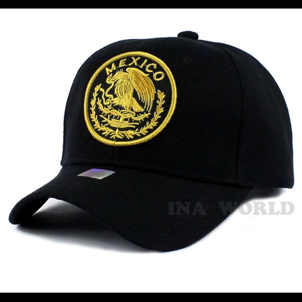 MEXICAN Hat MEXICO Federal Logo Embroidered Curved Bill Adjustable Baseball Cap